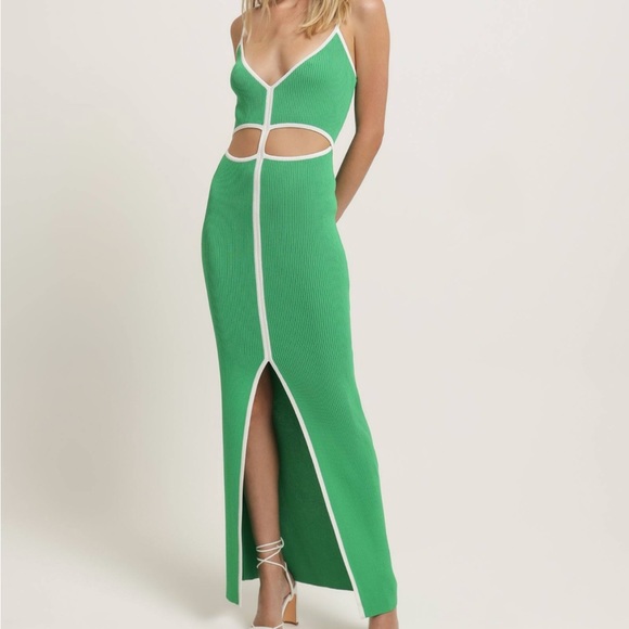 San Sloane Dresses & Skirts - San Sloane COLLETTE DRESS GREEN - IVORY size XS